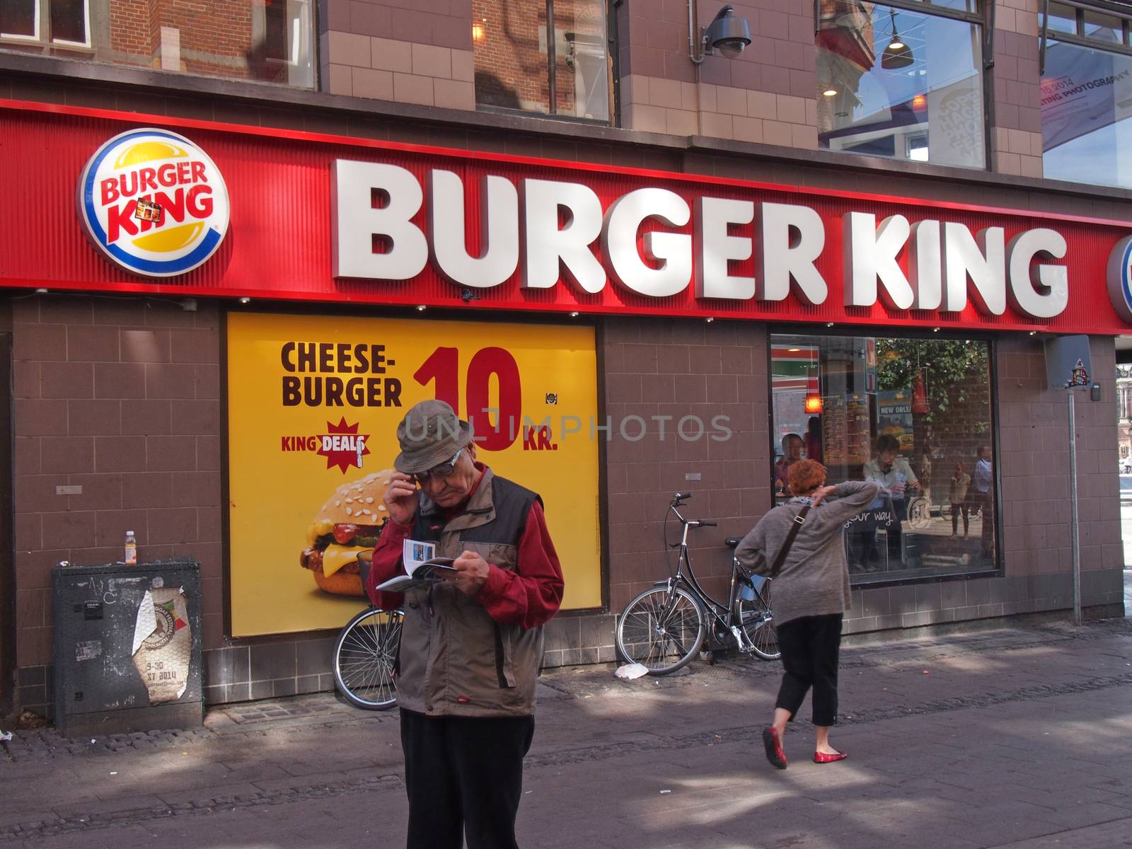 burger king store front in copenhagen denmark