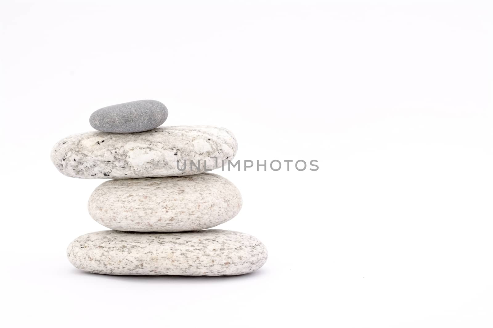 marble coloured stones on a white background 