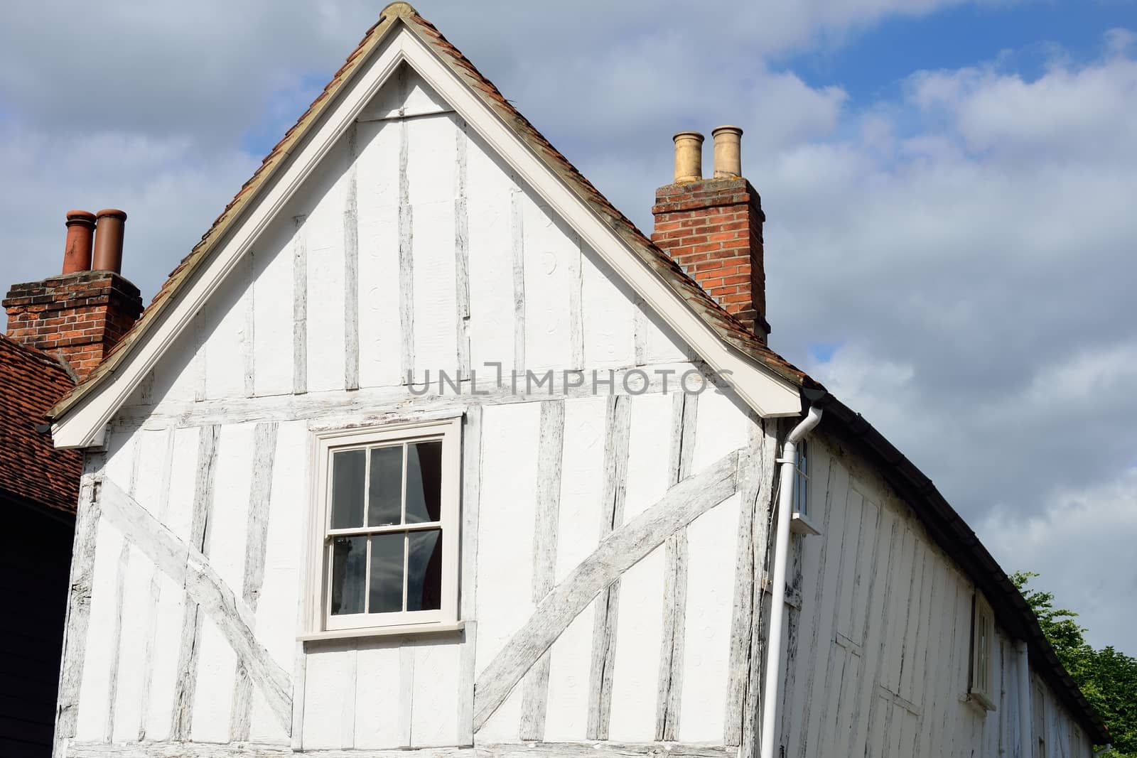 white timber frame cottage by pauws99