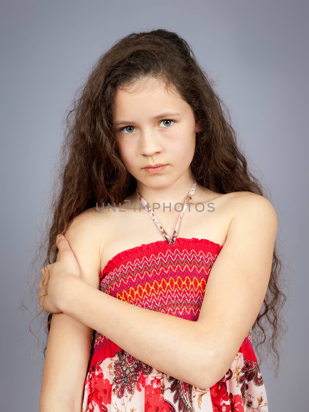 young girl portrait by magann