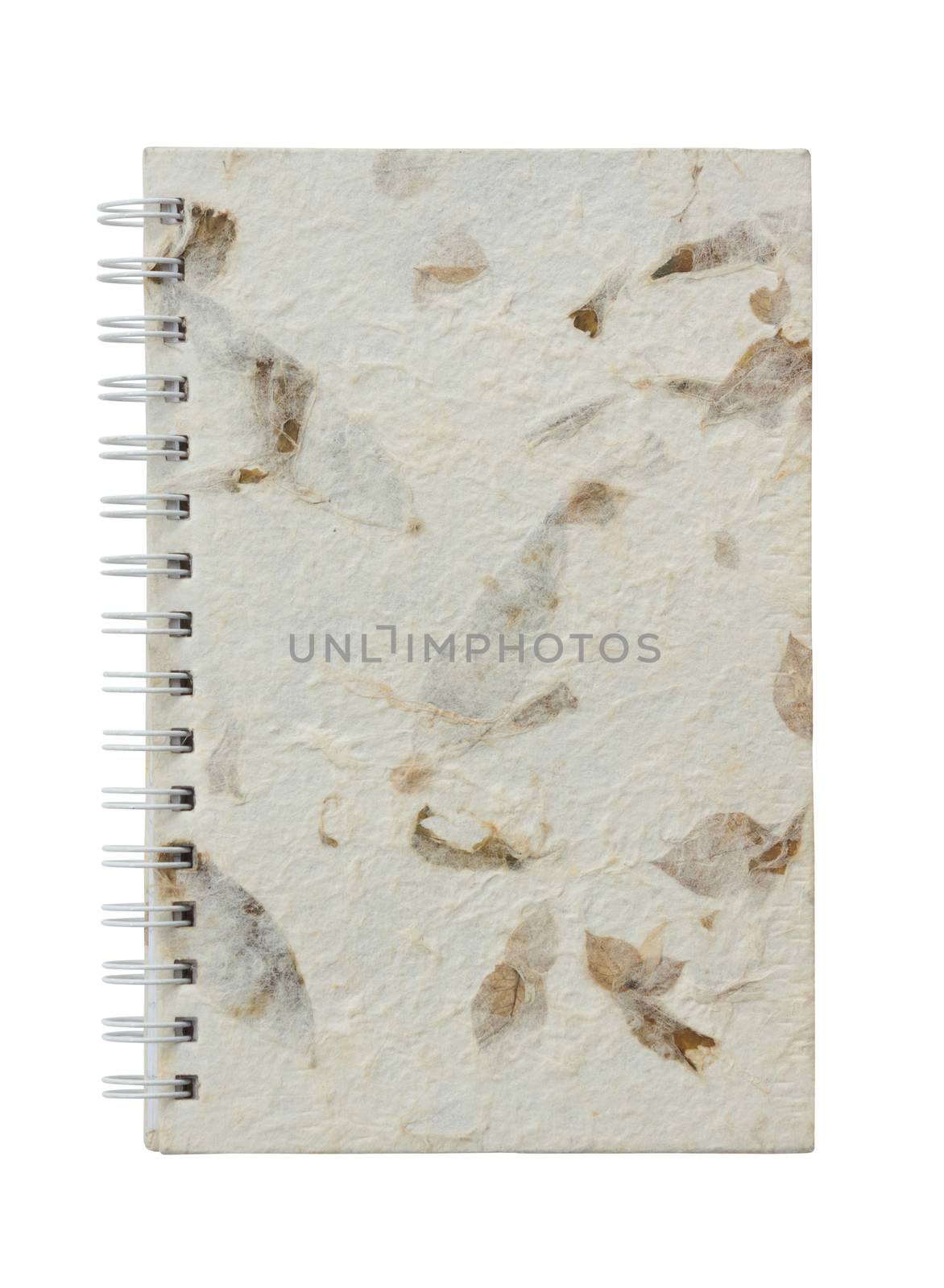 recycled paper notebook front cover by kaisorn