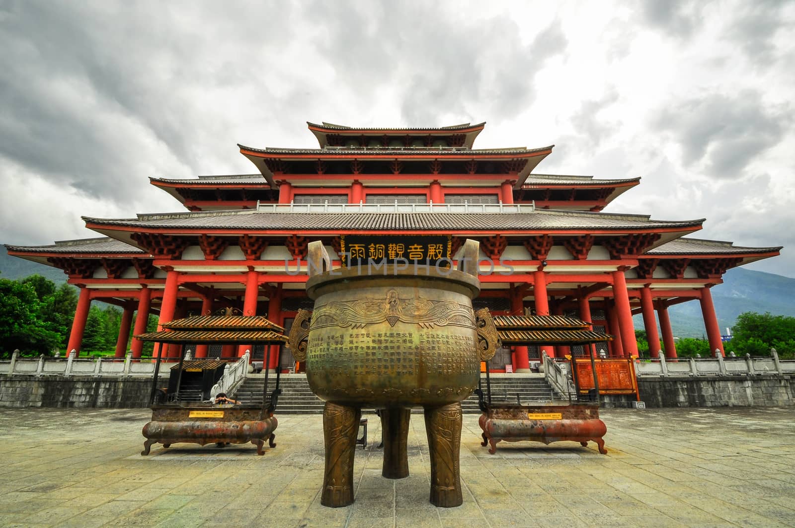 Rebuild Song dynasty town in dali, Yunnan province, China. by weltreisendertj