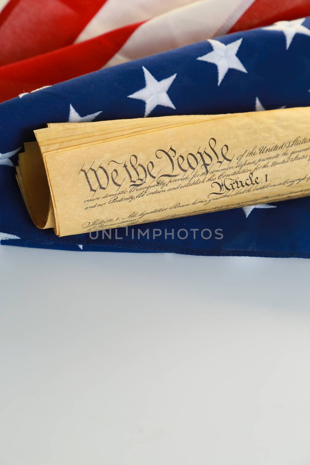 The American Flag and the Constitution by castaldostudio