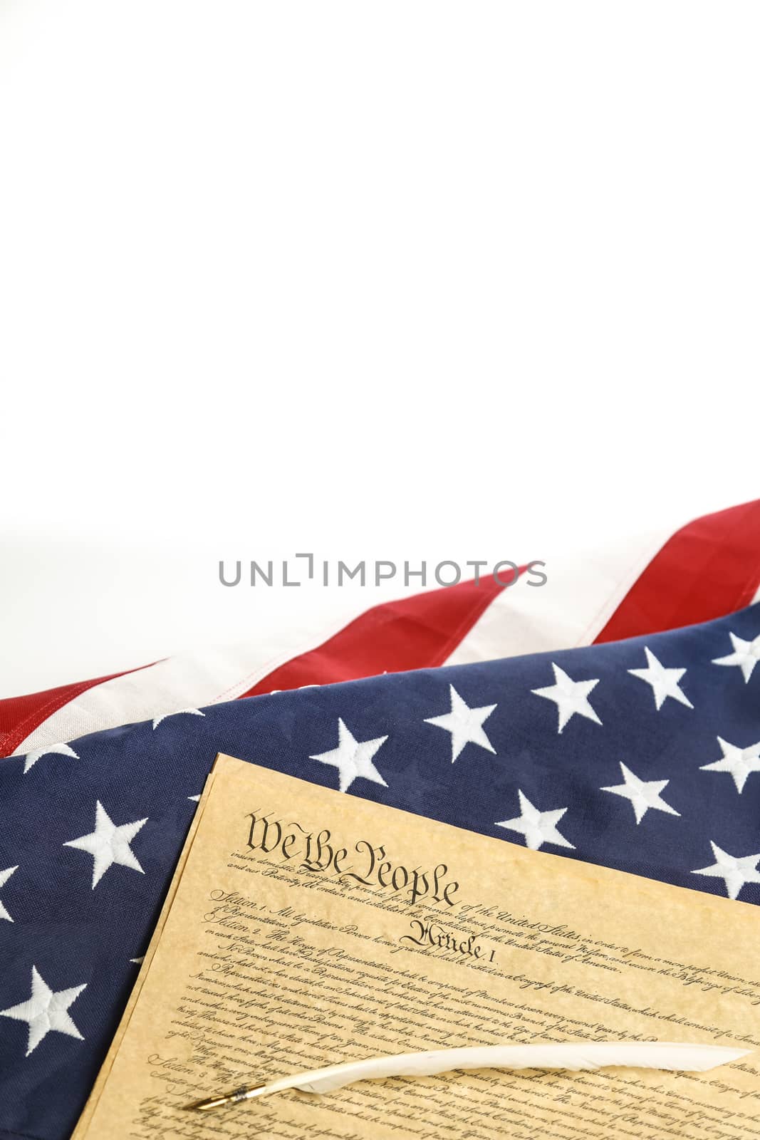 The American Flag and the Constitution by castaldostudio