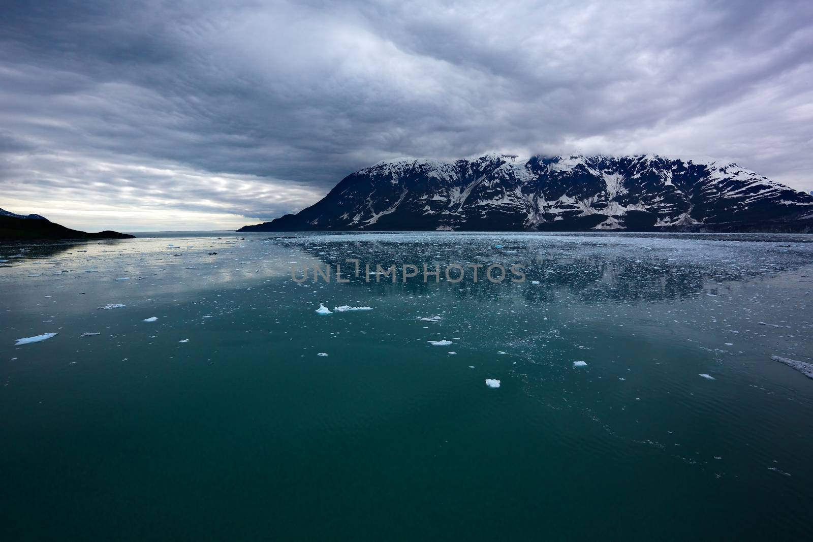 Ice field dark clouds by bobkeenan