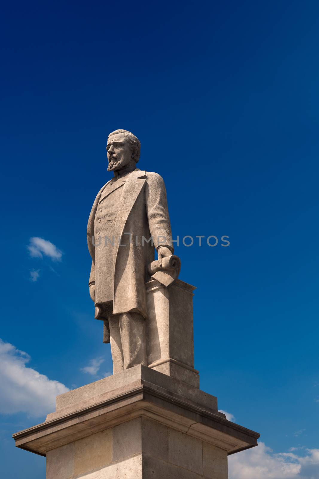 Monument (1884) dedicated to Antonio Lopez y Lopez (1817-1883) first marquis of Comillas, he was a businessman, banker and Spanish philanthropist - Barcelona