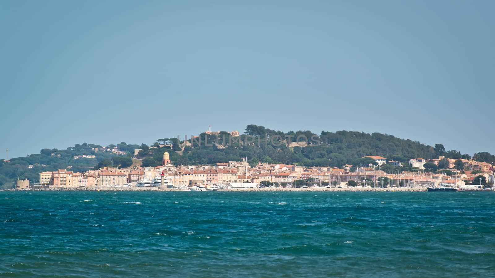 Center of St. Tropez - wiev from the sea by furzyk73