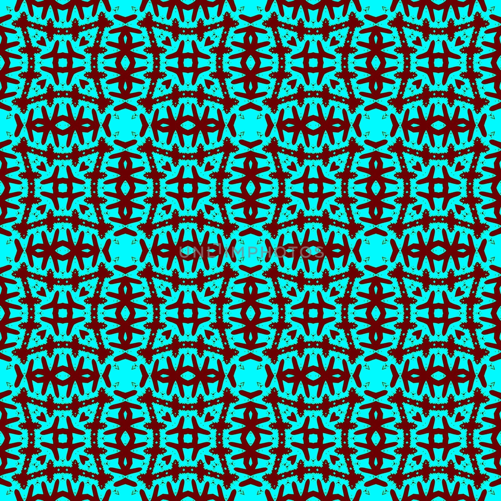 Digital computer graphic - seamless decorative ornament in a green colors for design.