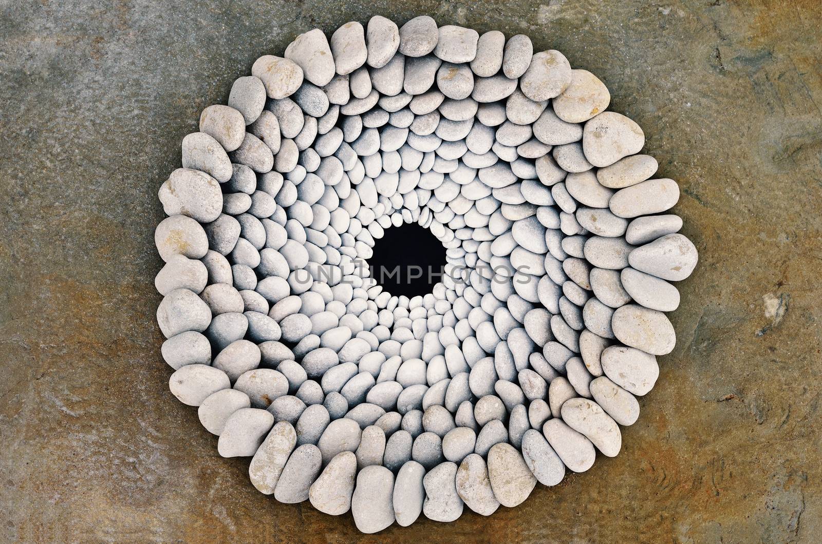 Sequence of stones laid out in the form of a circle