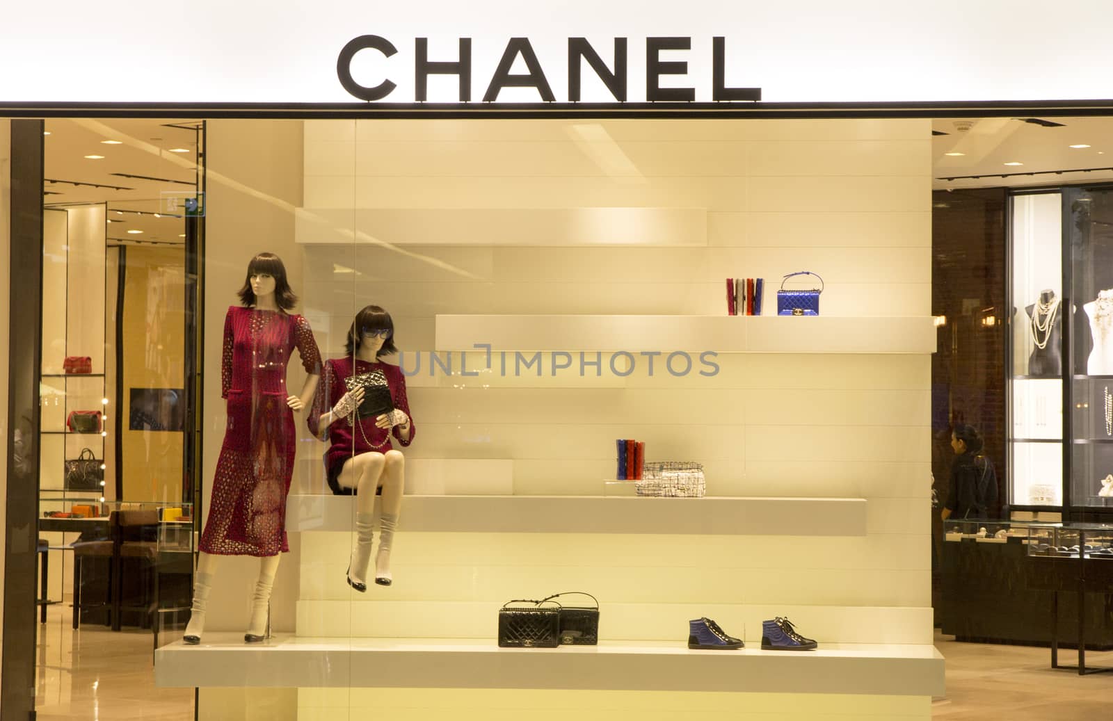 Bangkok, Thailand-May 12th 2014: The Chanel store in the Emporium  Mall. Chanel is one of many luxury brands to be found in this and other malls in Bangkok.