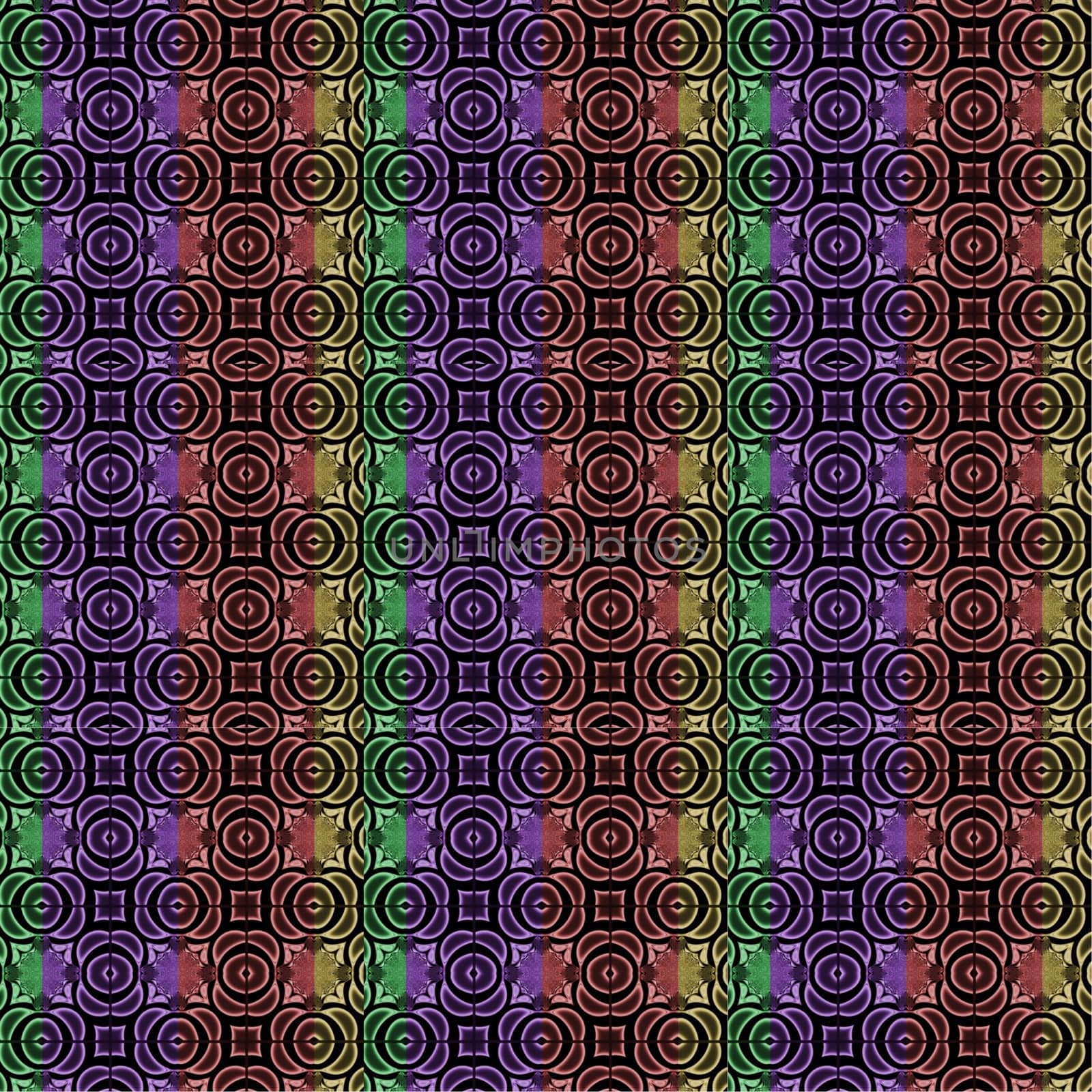 Digital computer graphic - geometric seamless ornament for design.