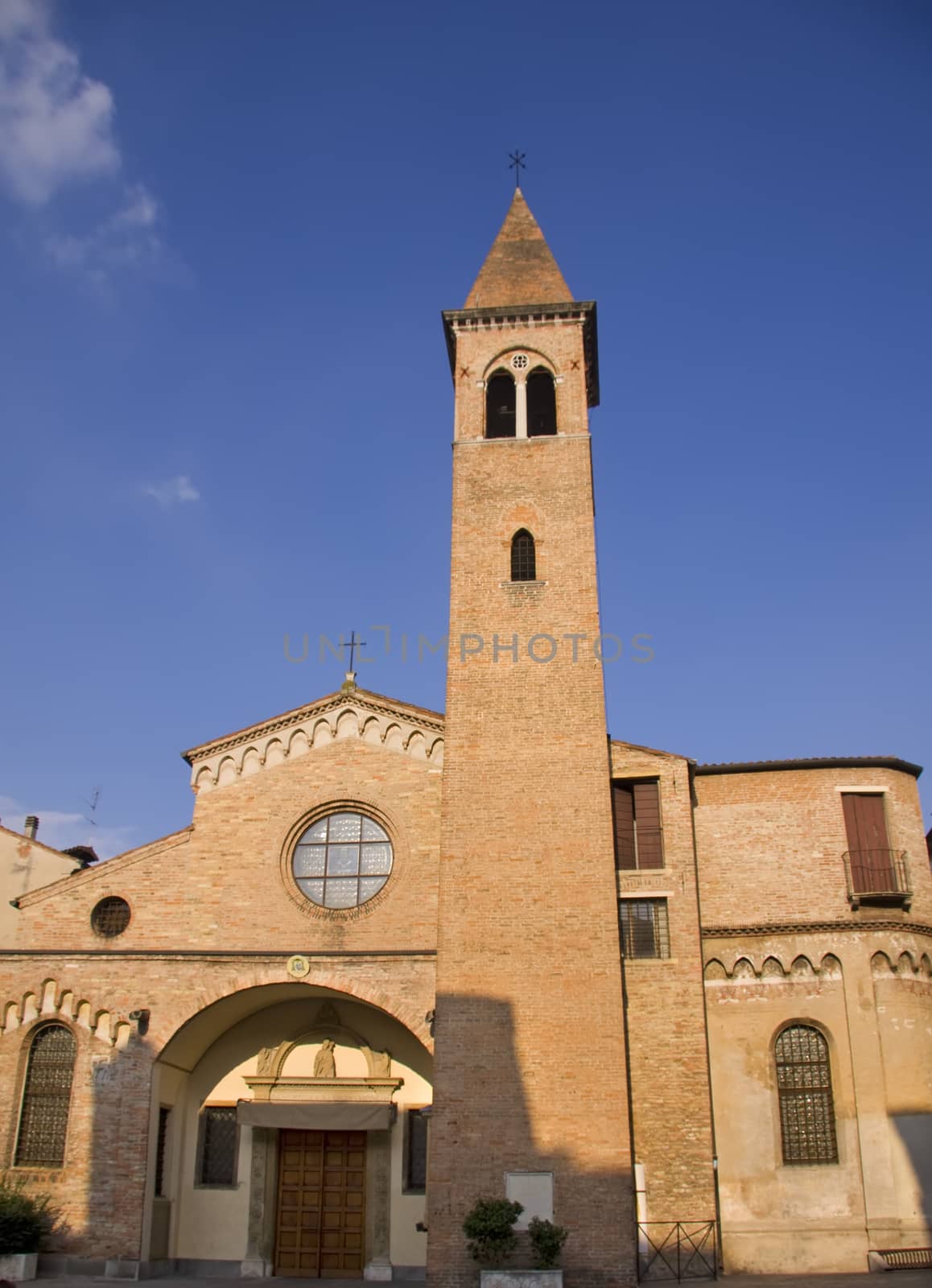 Church tower in Padua, Italy
