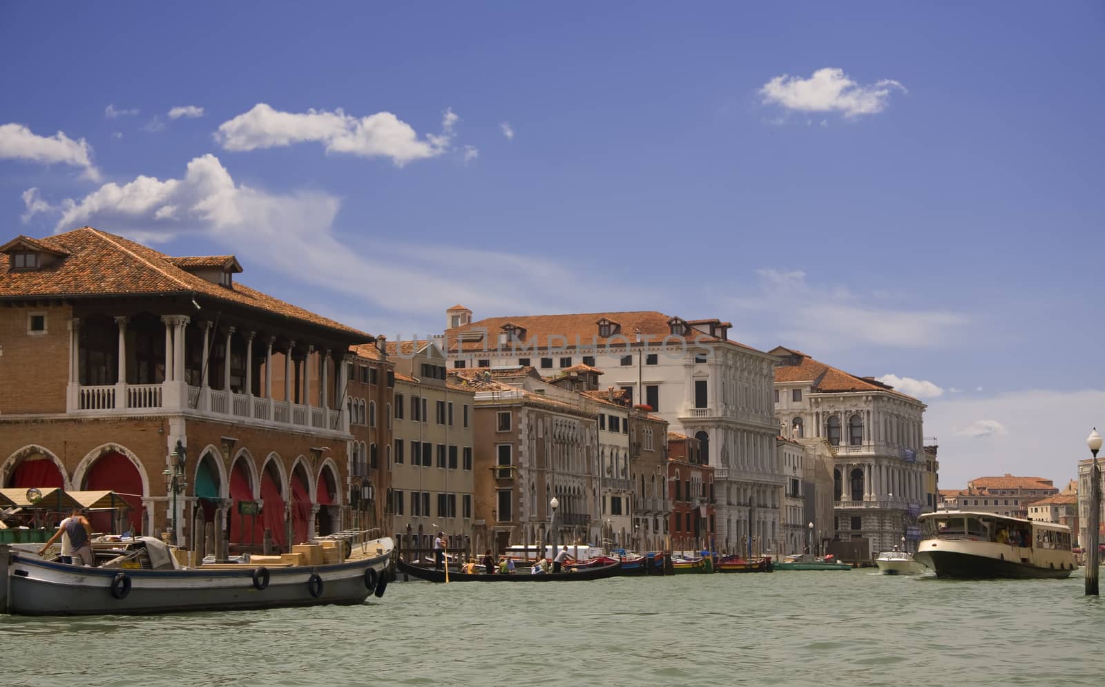 Grand canal view in Venice, Italy