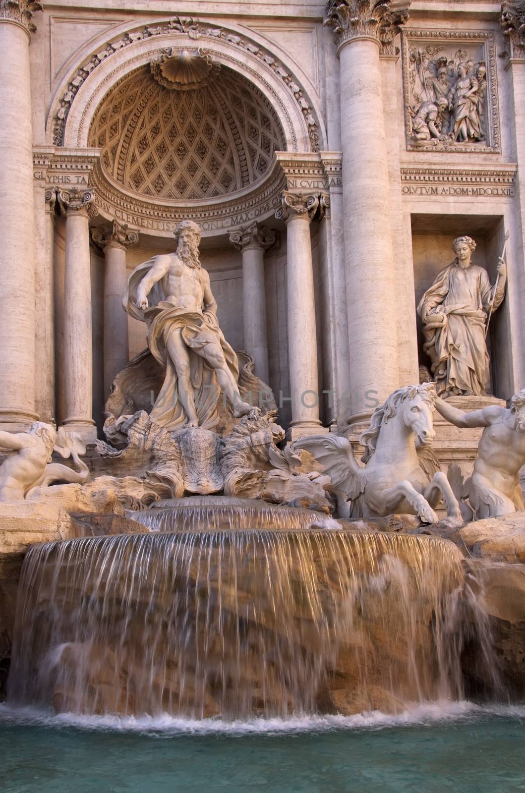 The Trevi Fountain Fontana di Trevi in Rome, Italy