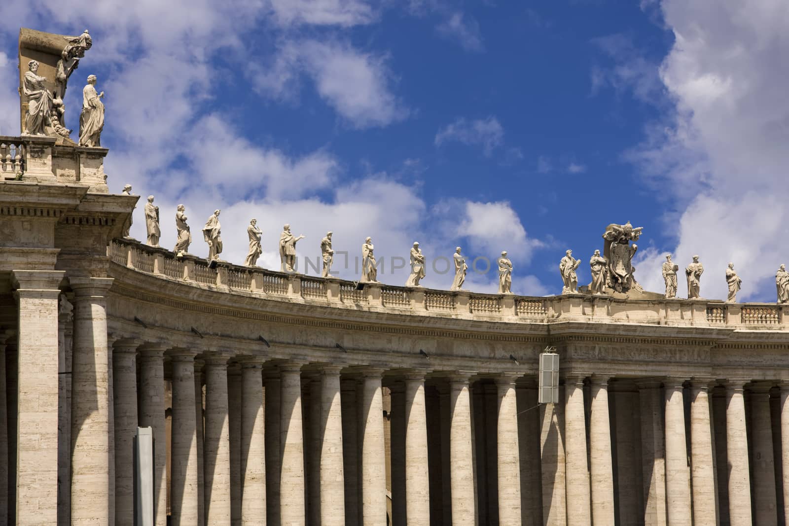 St. Peter's Basilica on San Piedro Square in Vatican City, Italy