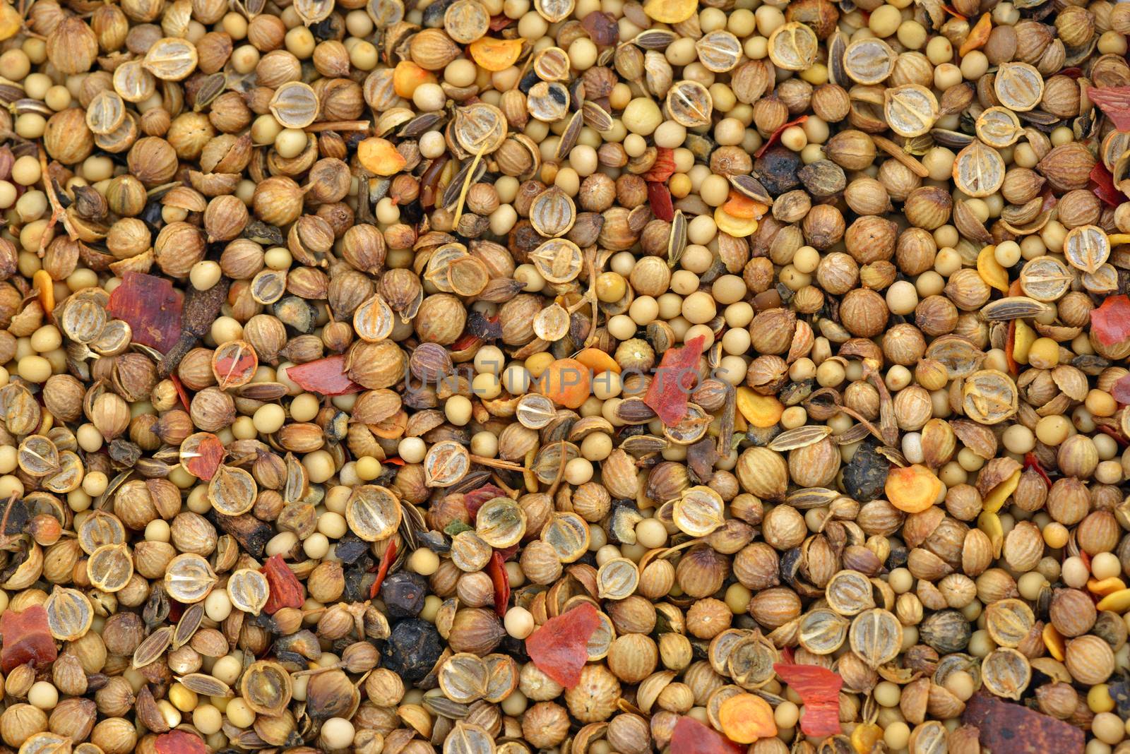 Close-up of mixed spices used for marinade