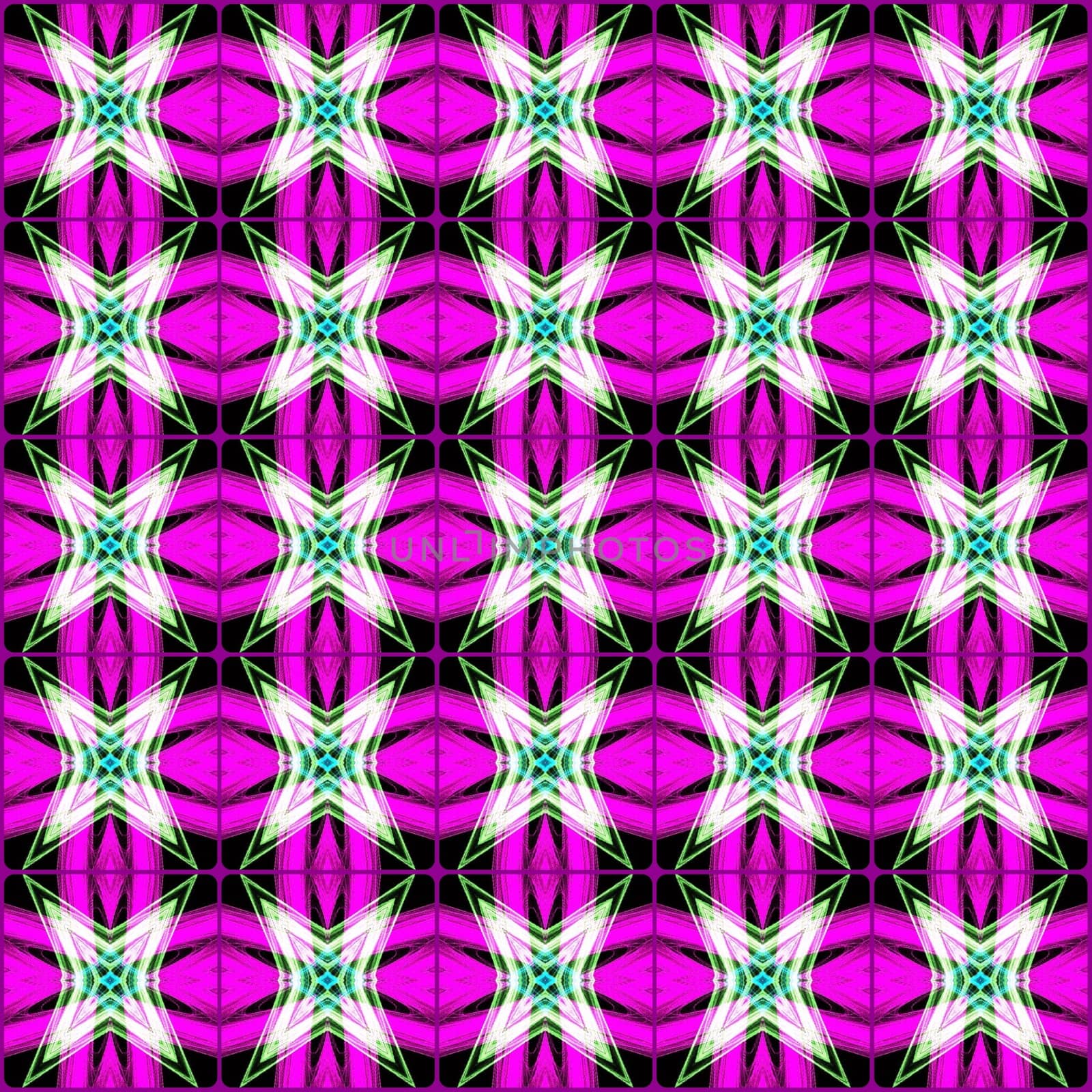 Digital computer graphic - decorative seamless ornament in a purple colors for design.