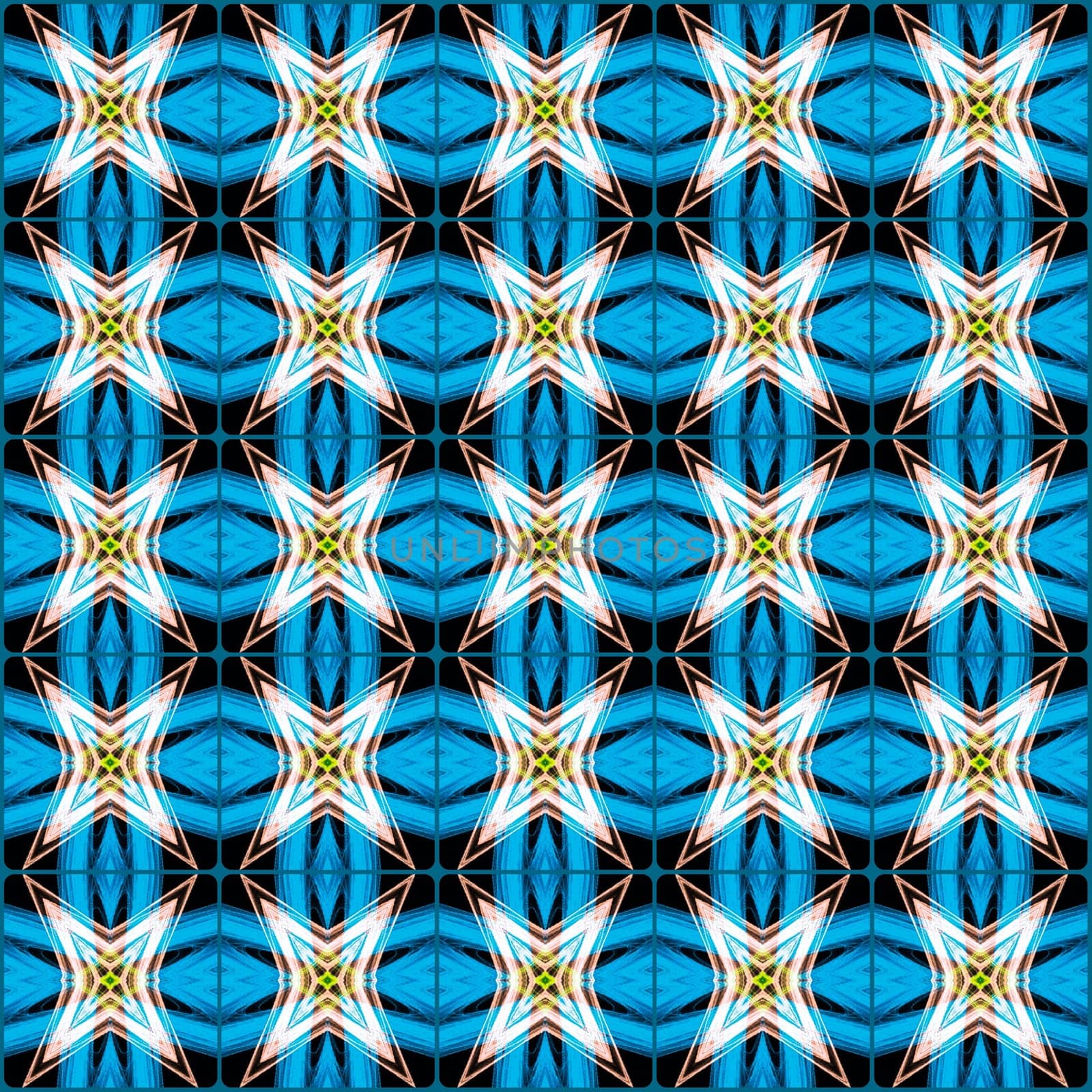 Digital computer graphic - seamless decorative ornament in a bright colors for design.