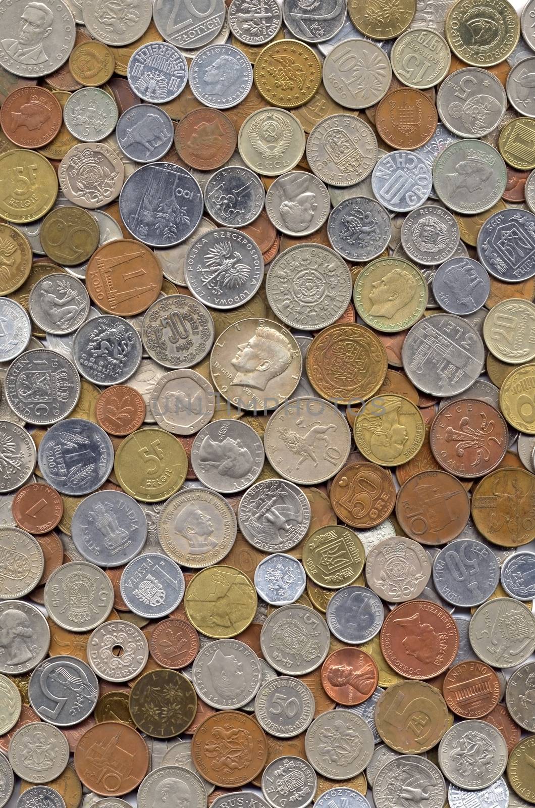 Big collection of various coins by fotoecho