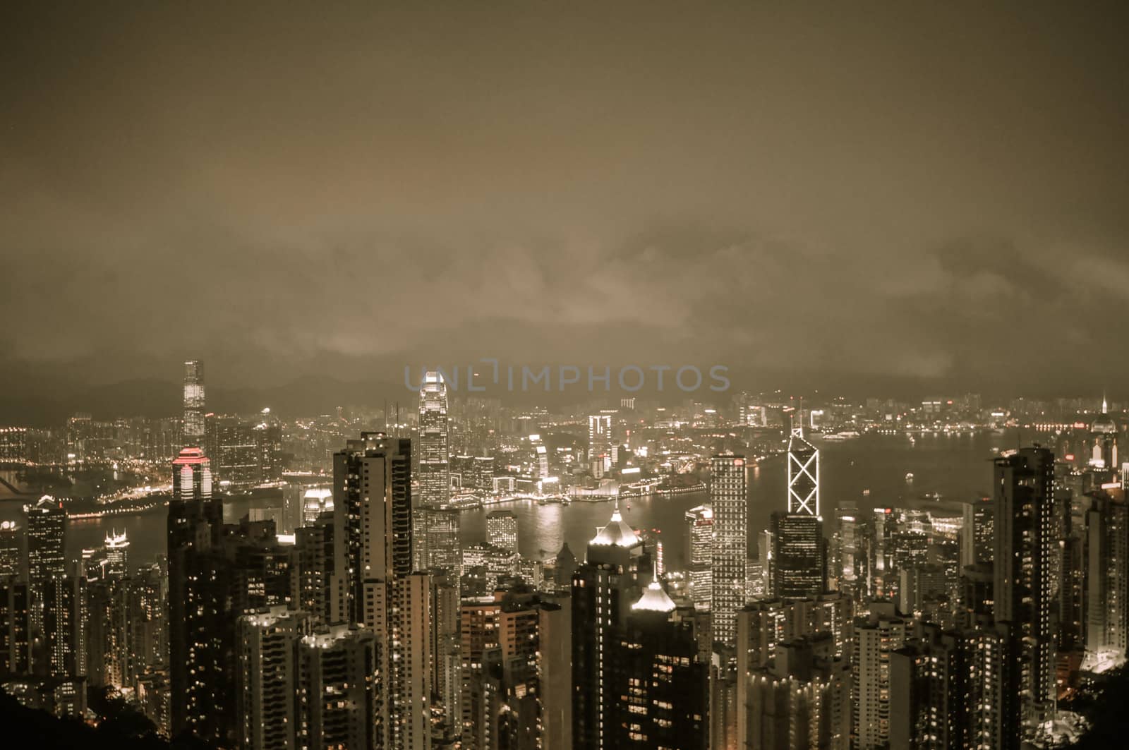 Hong Kong Island from Victoria Peak Park by weltreisendertj