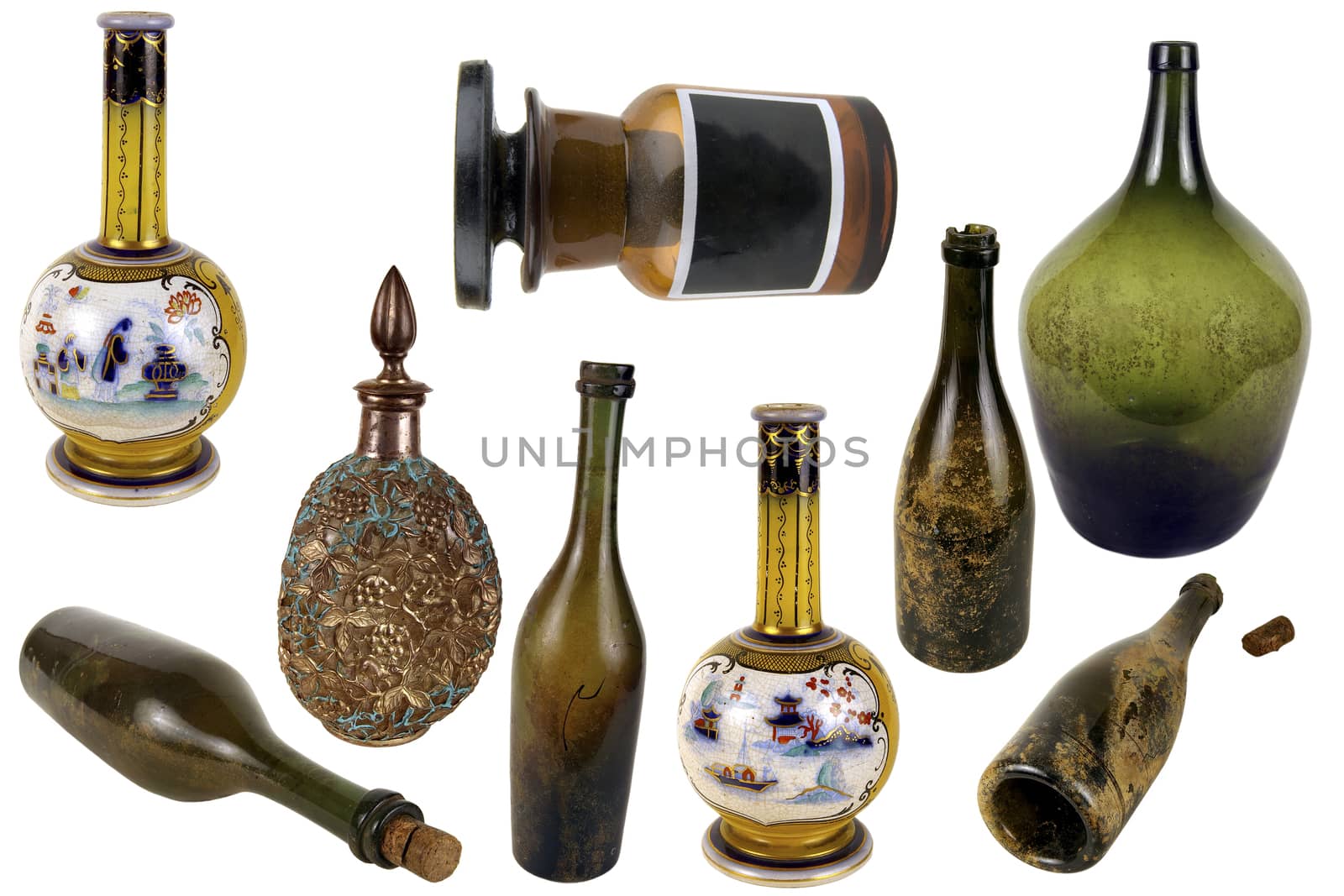 Antiquarian glass bottle  by sibrikov