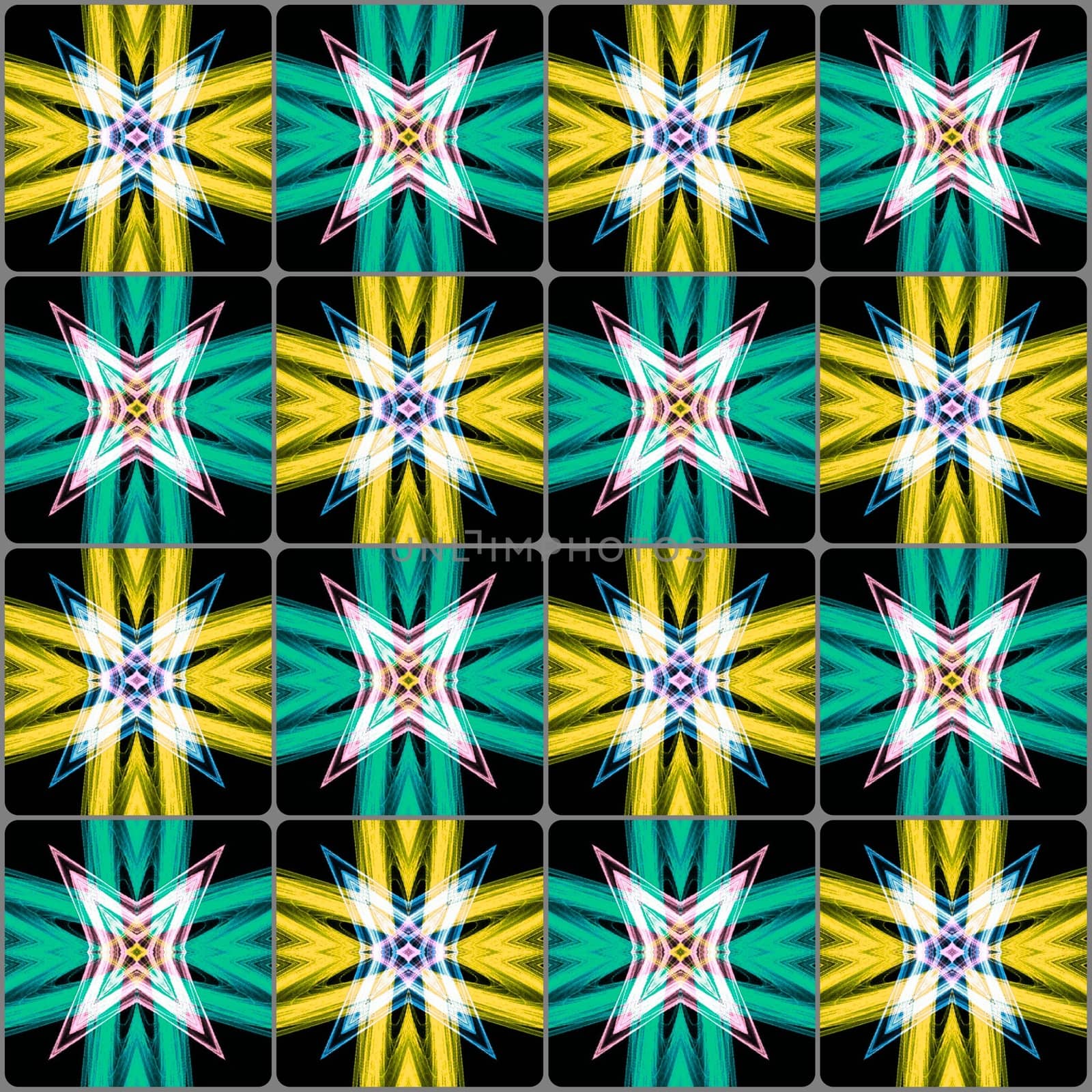 Digital,computer graphic - seamless decorative ornament in a bright colors for design.