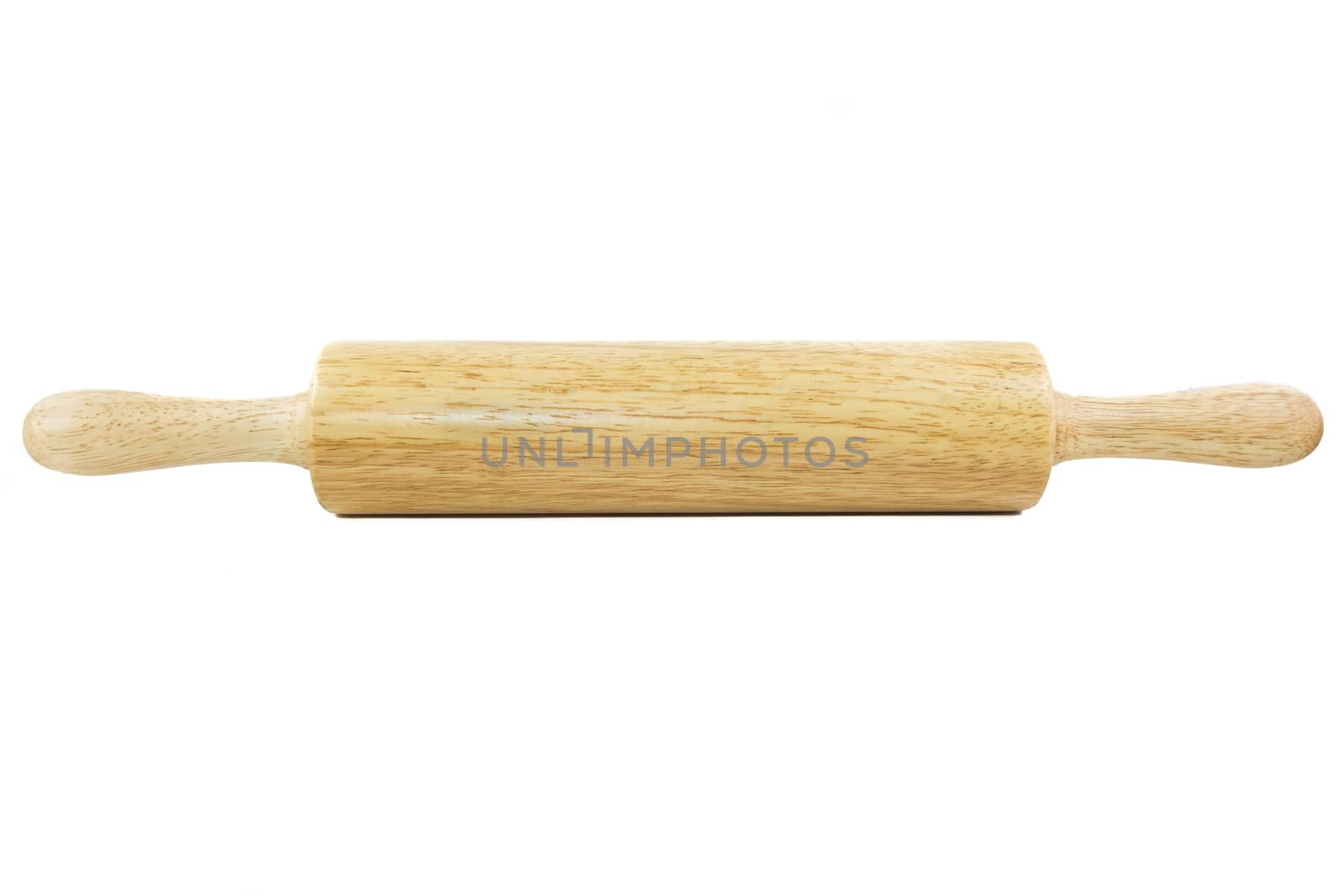 Rolling pin isolated on white background by kasinv