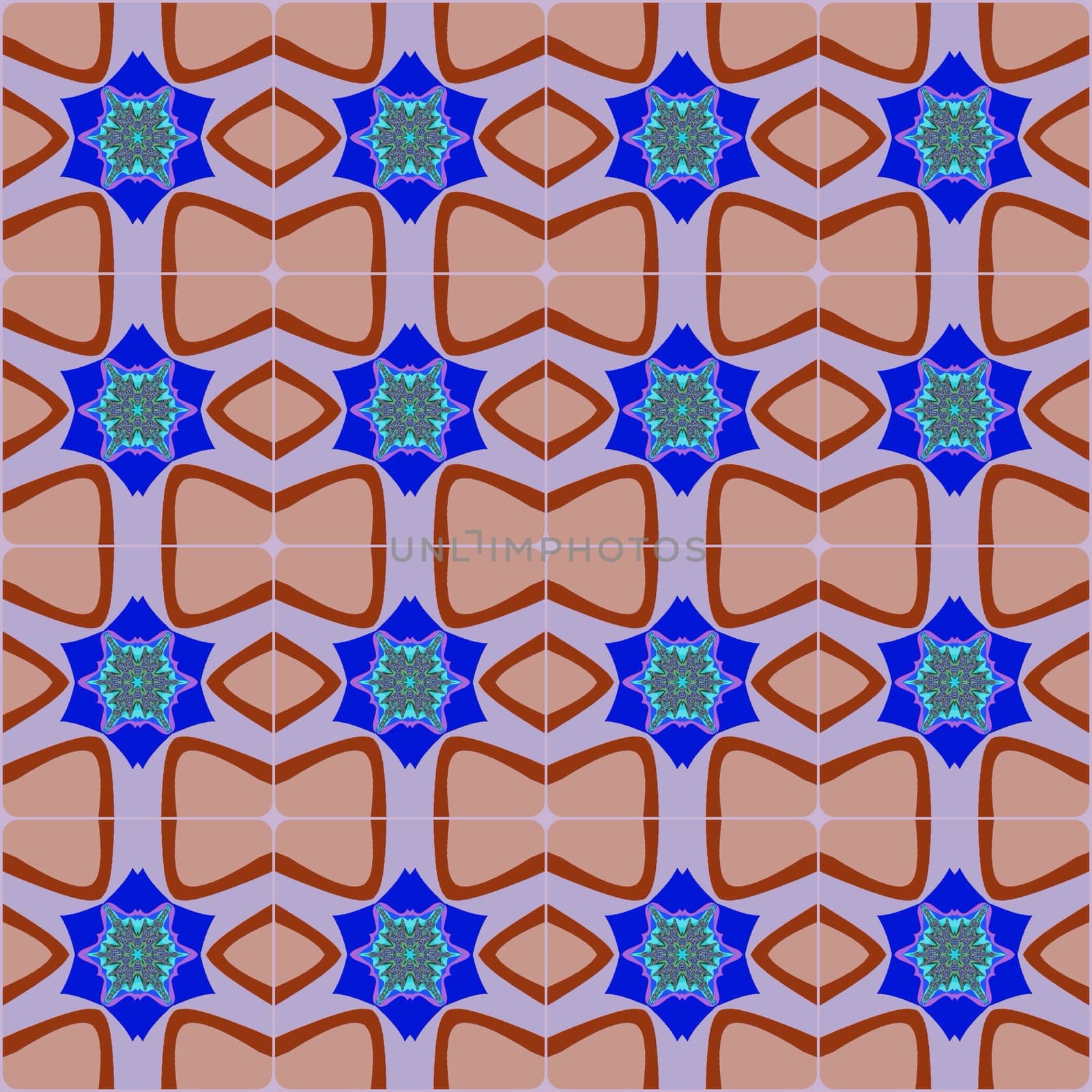Digital computer graphic - seamless decorative ornament with a stars for design.