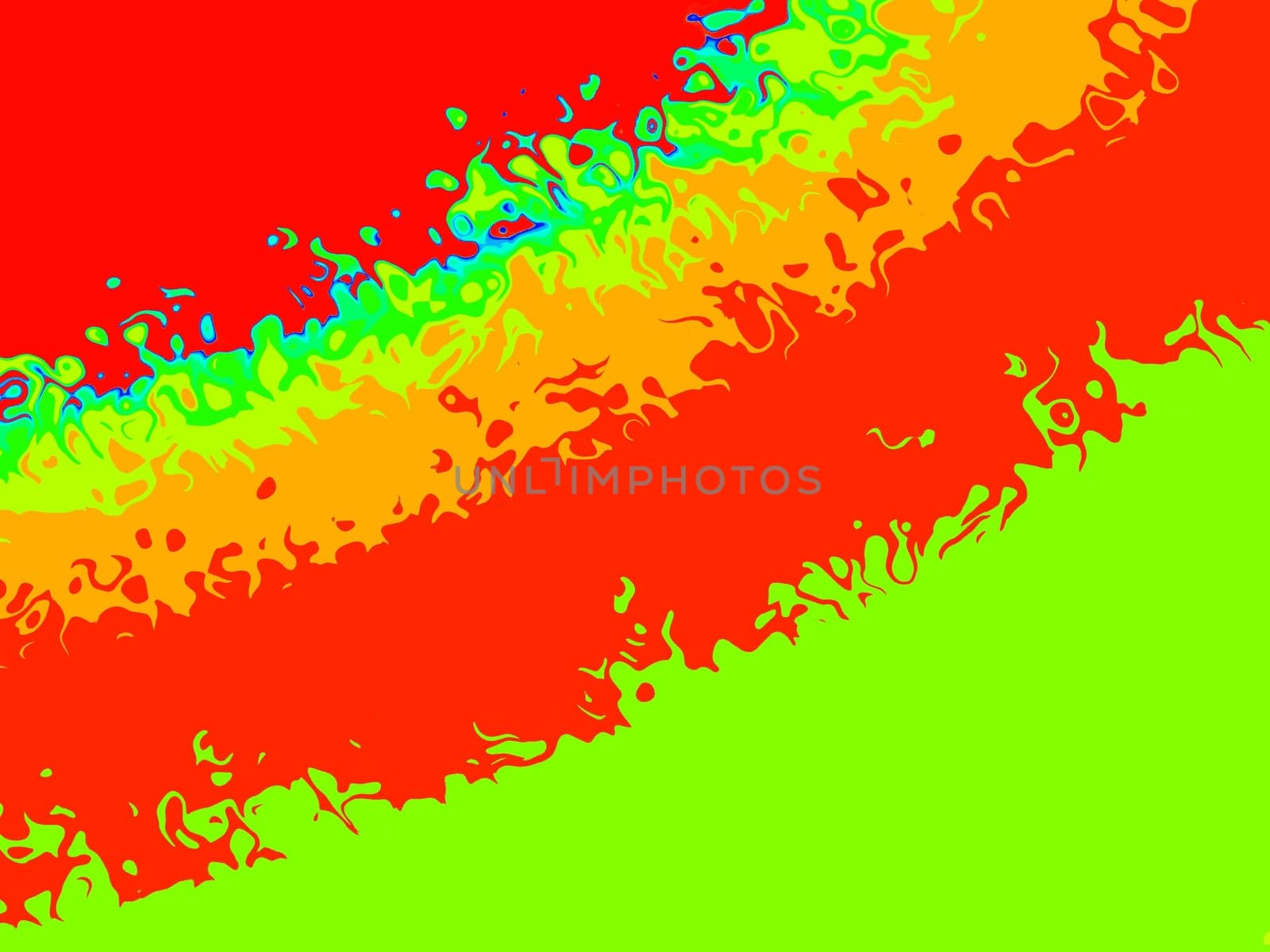 Digital computer graphic - background with marble texture in a red - green colors for design.