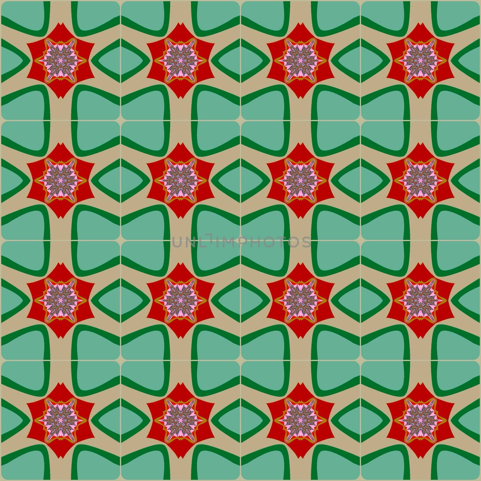 Digital computer graphic - seamless decorative ornament for design.