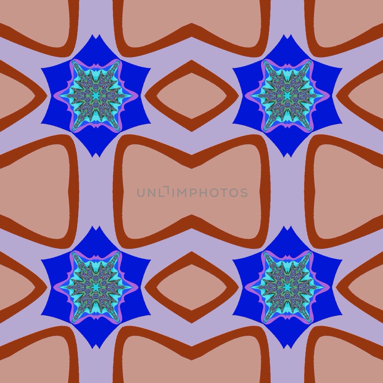 Digital computer graphic - seamless decorative ornament with a stars for design.