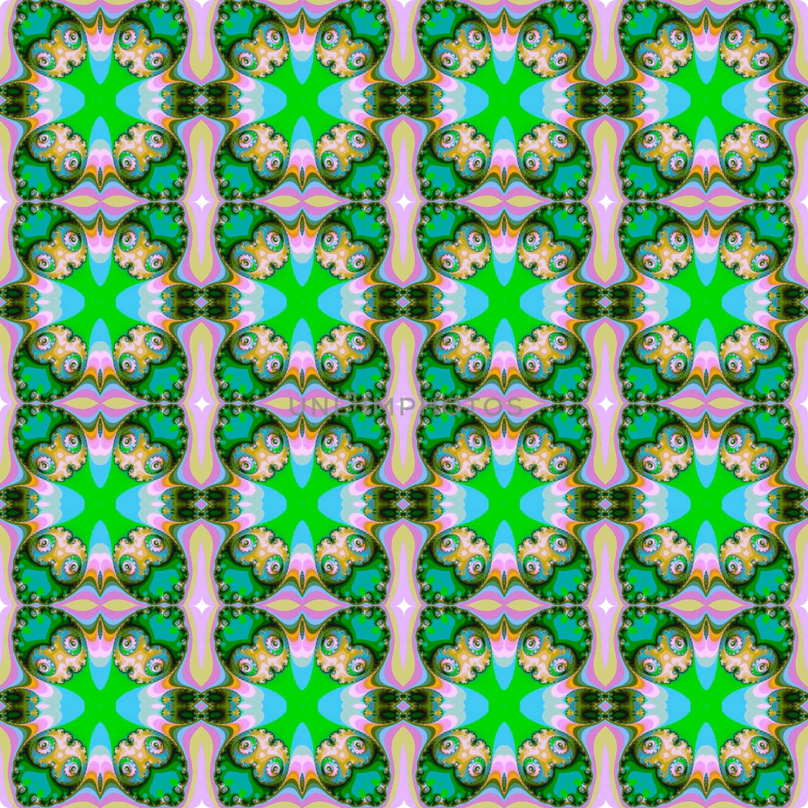 Digital computer graphic - seamless decorative ornament for design.