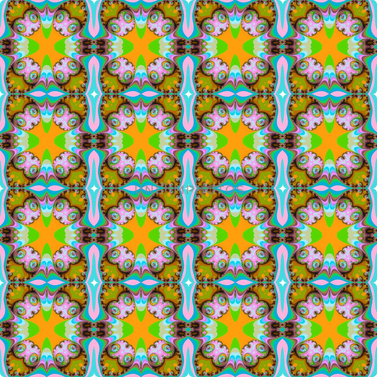 Digital computer graphic - seamless decorative ornament for design.
