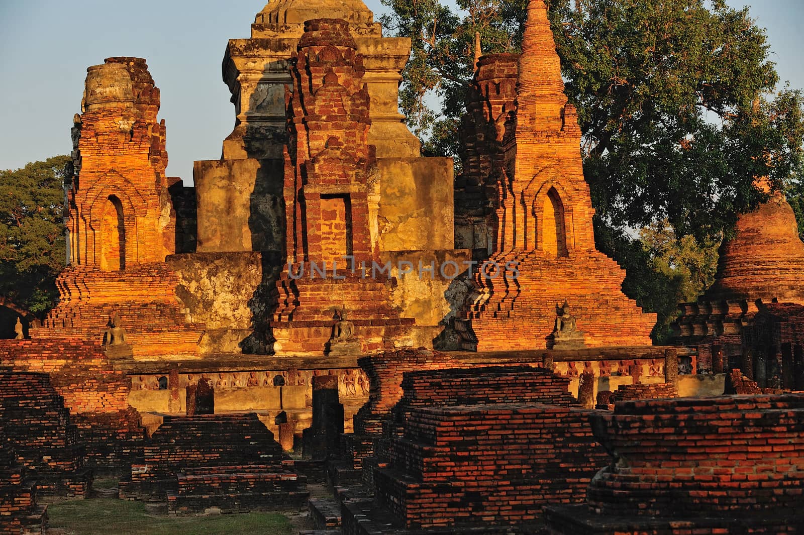 Sukhothai Historical Park, former capital city of Thailand by think4photop