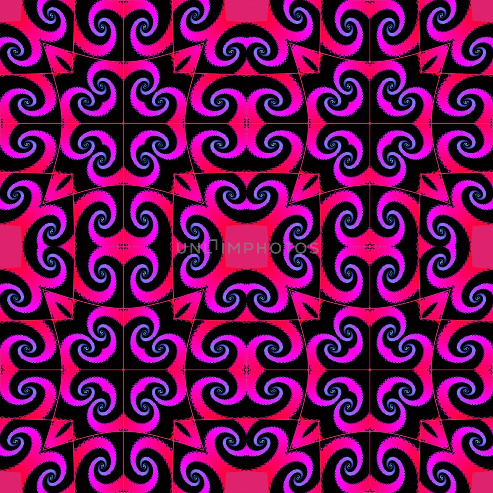 Digital computer graphic - seamless decorative ornament Ina purple colors for design.