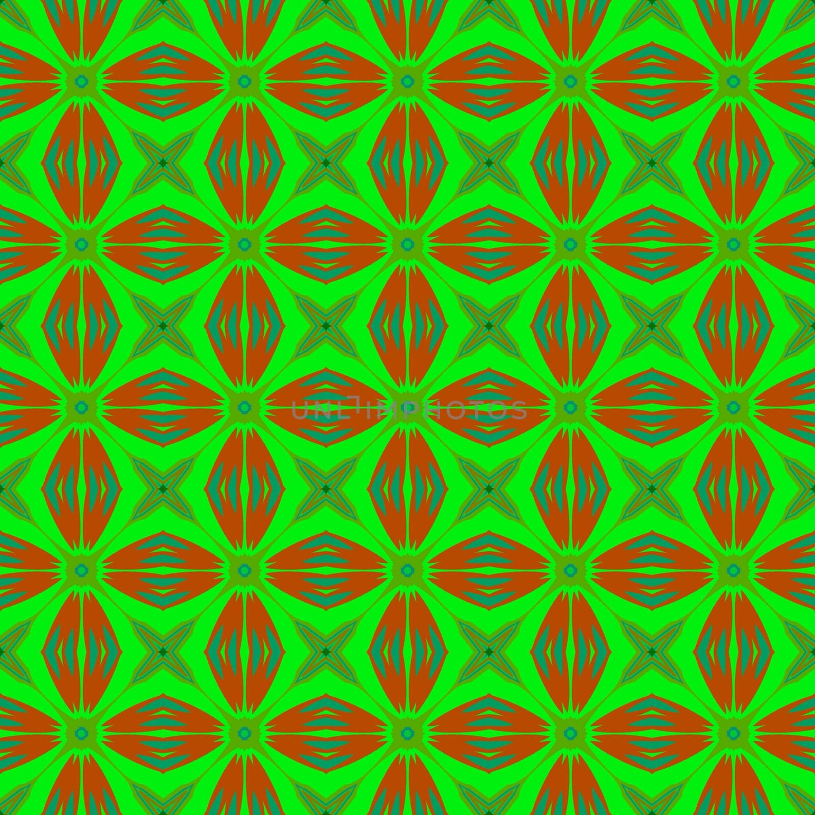 Digital computer graphic - seamless decorative ornament in a bright colors for design.