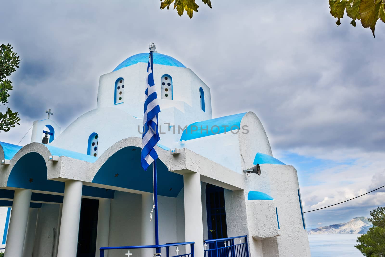 A small Greek orthodox church in Greece