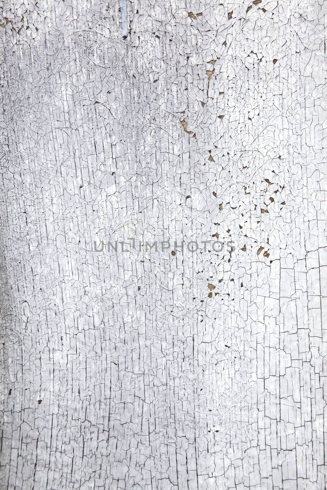 board with peeling white and grey paint by ahavelaar