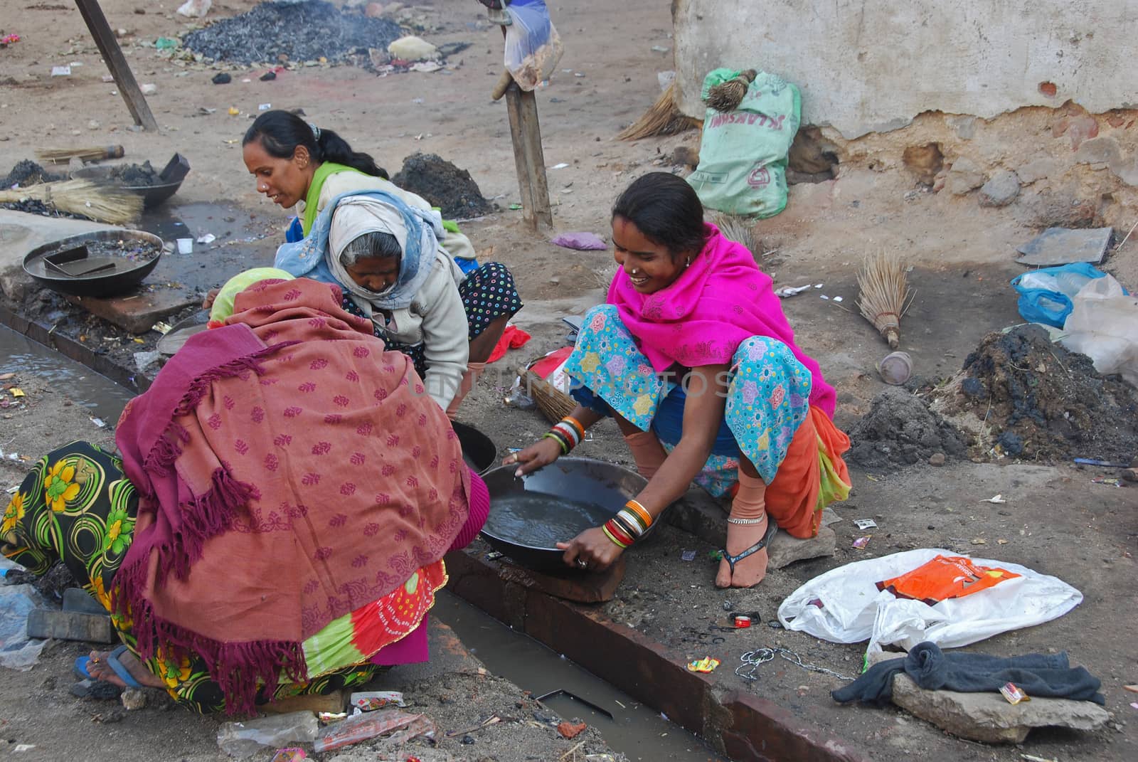 Women working on a street in Bikaner, India
29 Dec 2008
No model release
Editorial only
