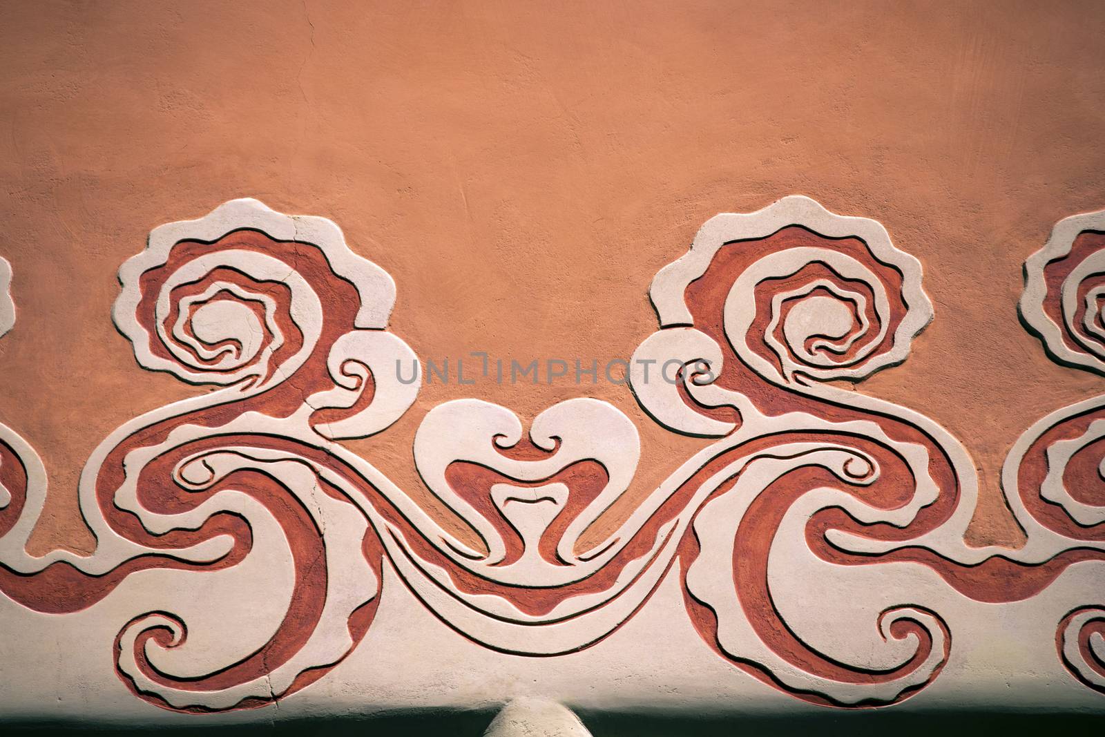 BARCELONA, SPAIN - JUNE 10, 2014: detail, house of Antoni Gaudi and museum in the Park Guell on June 10, 2014 in Barcelona. The park is with other works of Gaudi part of the Unesco world heritage sites. 