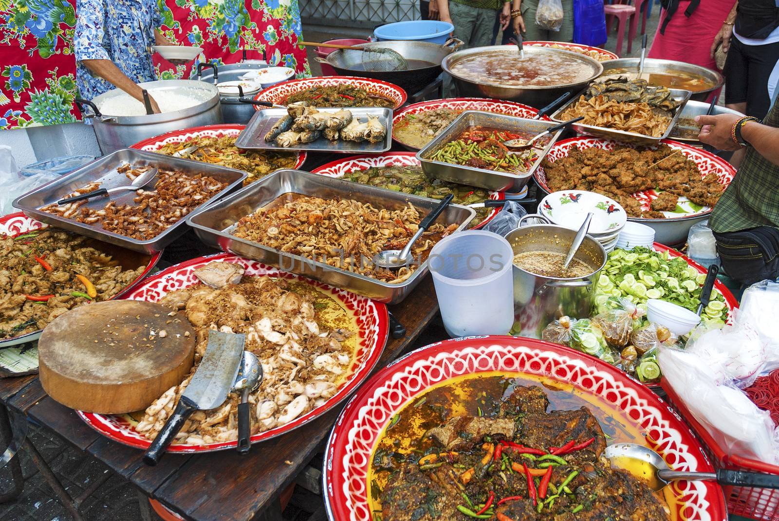 street food stall in bangkok thailand