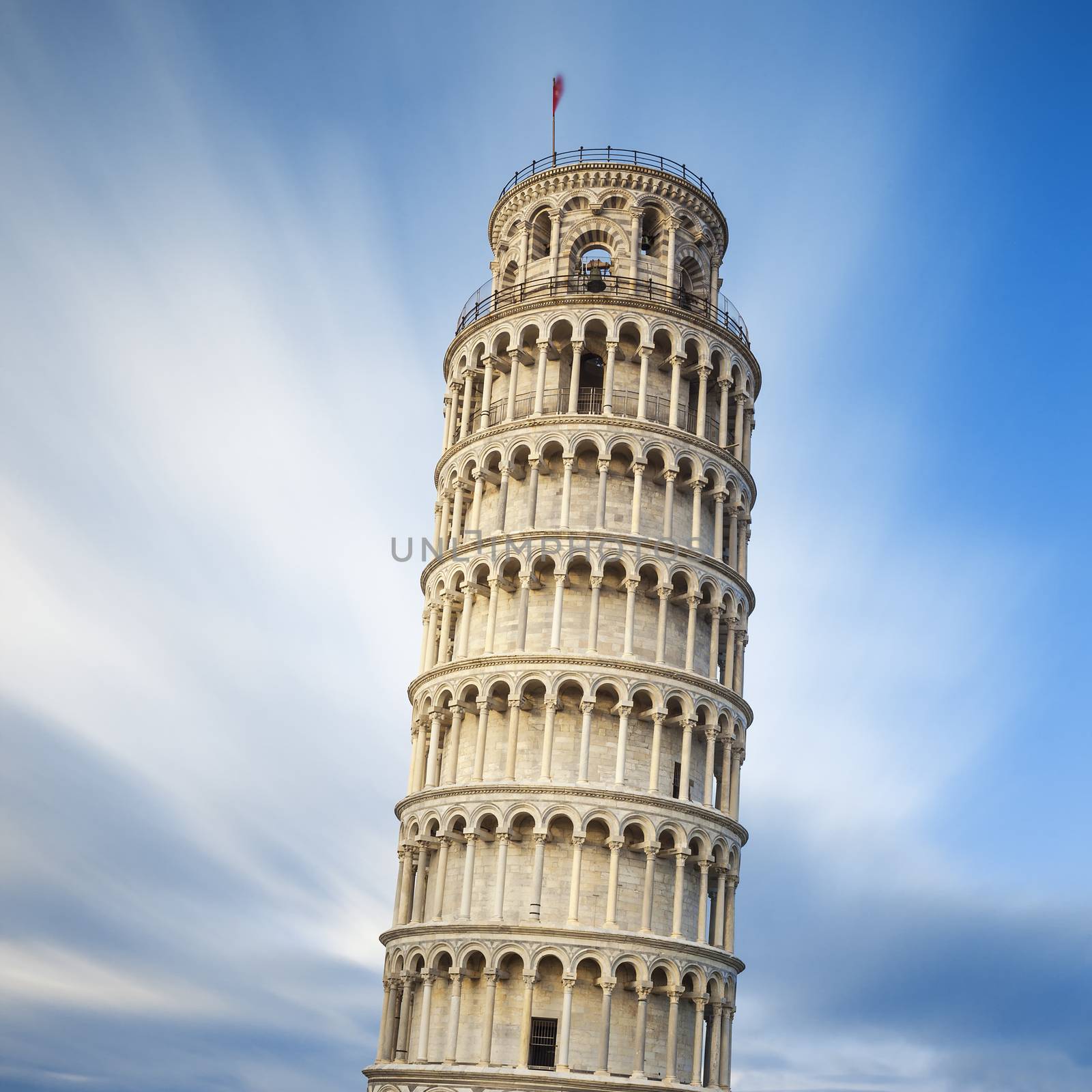 Famous Pisa leaning tower, Italy. 
