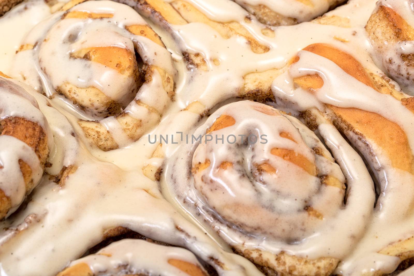 Top View Appetizing Cinnamon Buns by Discovod