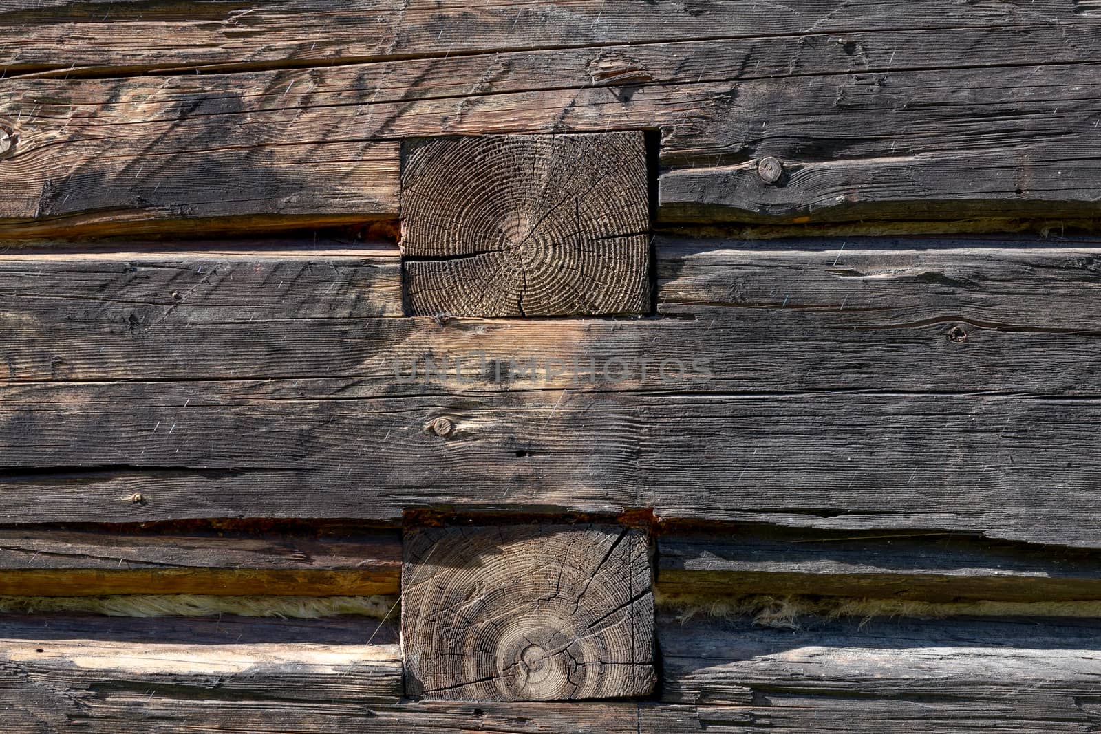 Old stained wooden wall - background texture