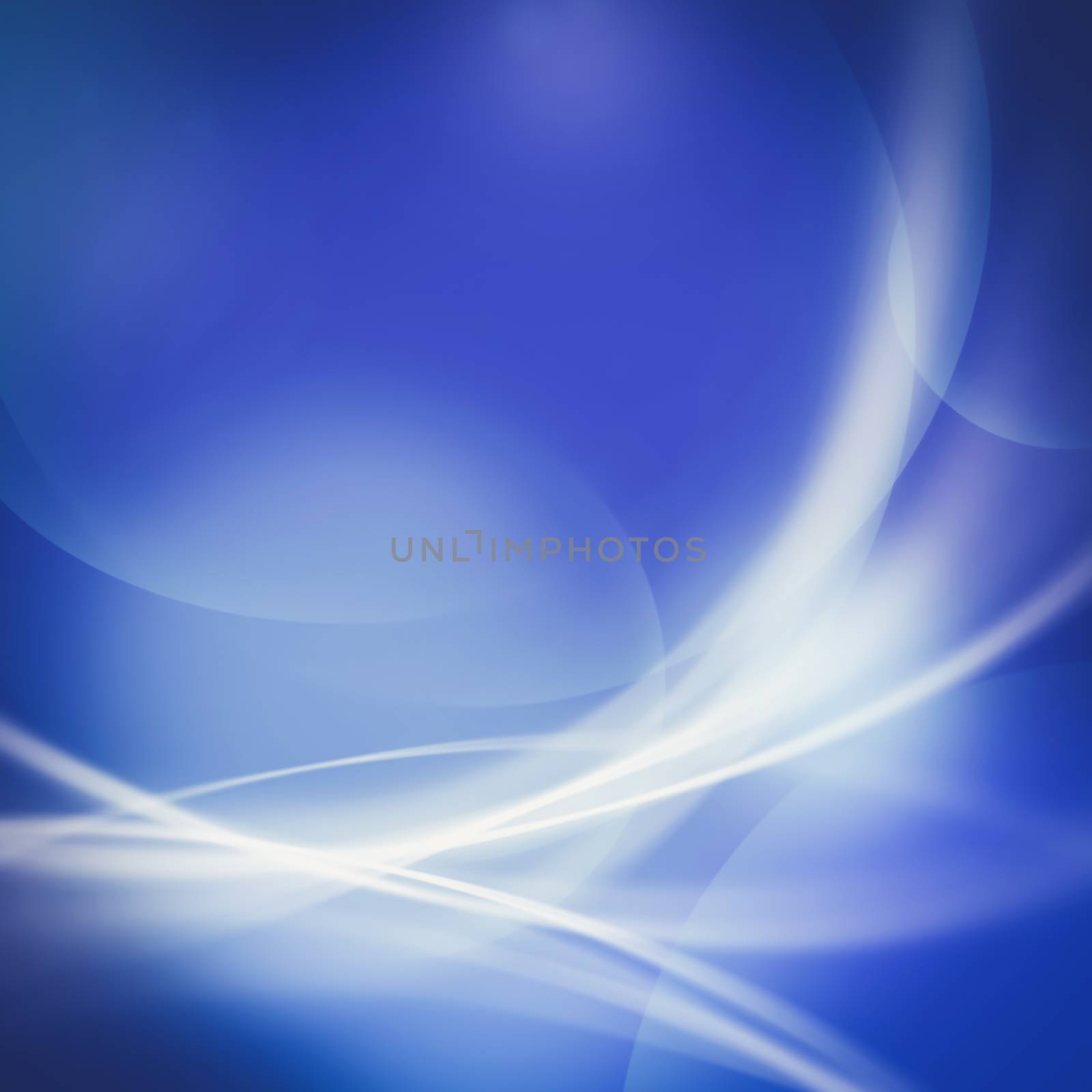 abstract soft line and bokeh on blue tone background. by kaisorn