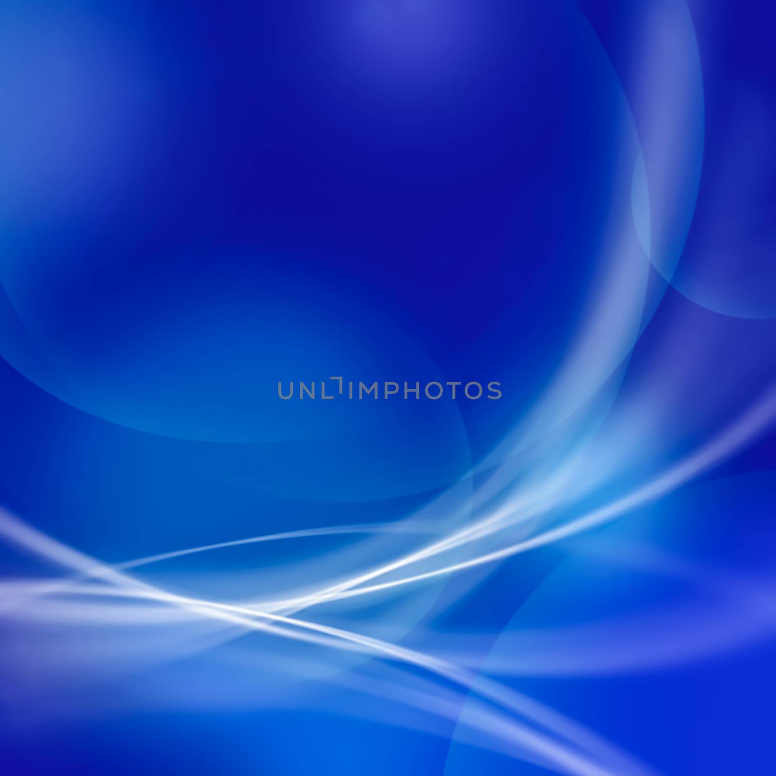 abstract soft line and bokeh on blue tone background. by kaisorn