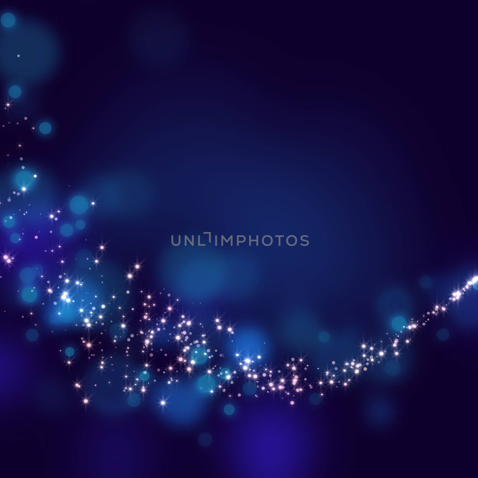 glittering stars on bokeh background by kaisorn