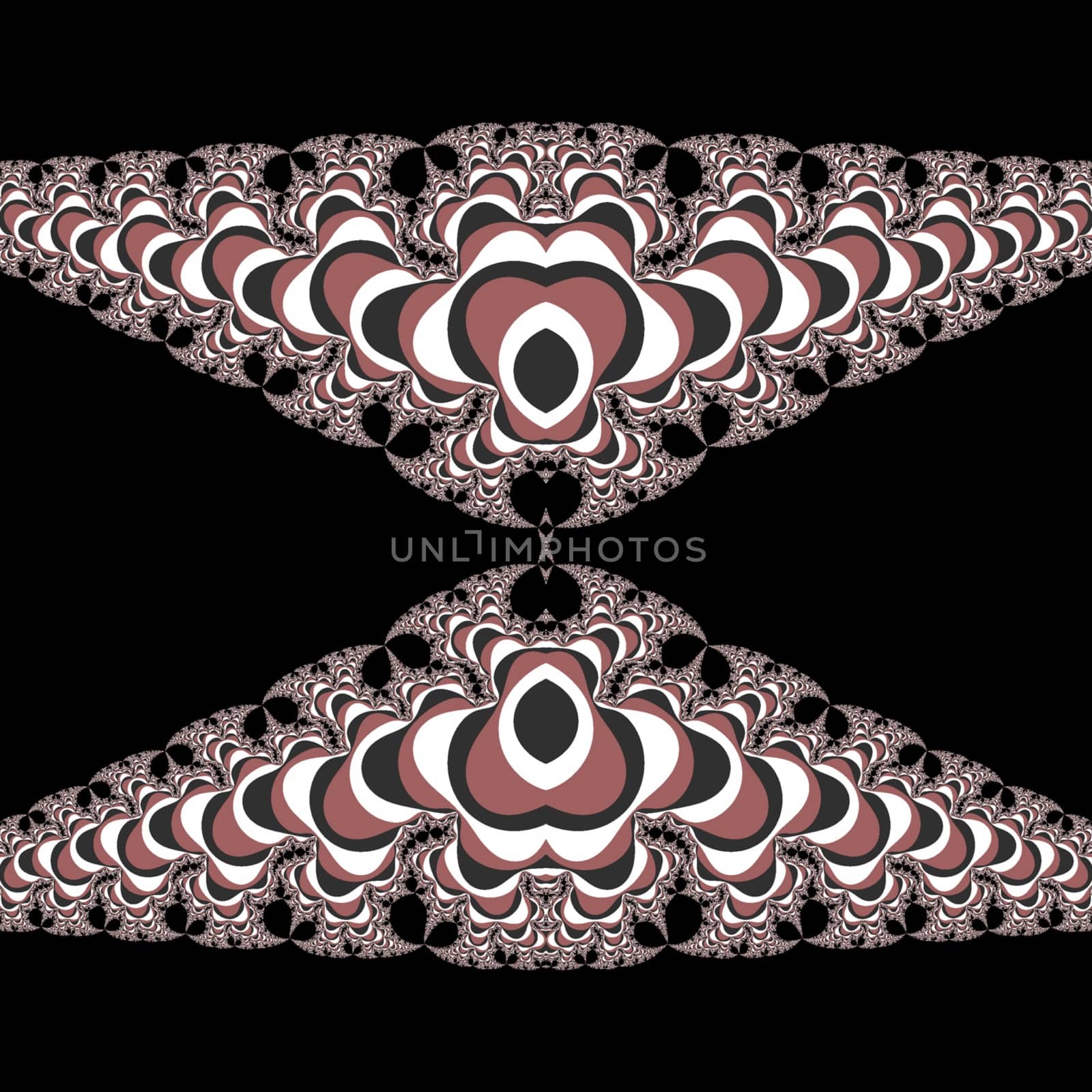 Digital computer graphic. Patterned fractal background in a brown colors for design.