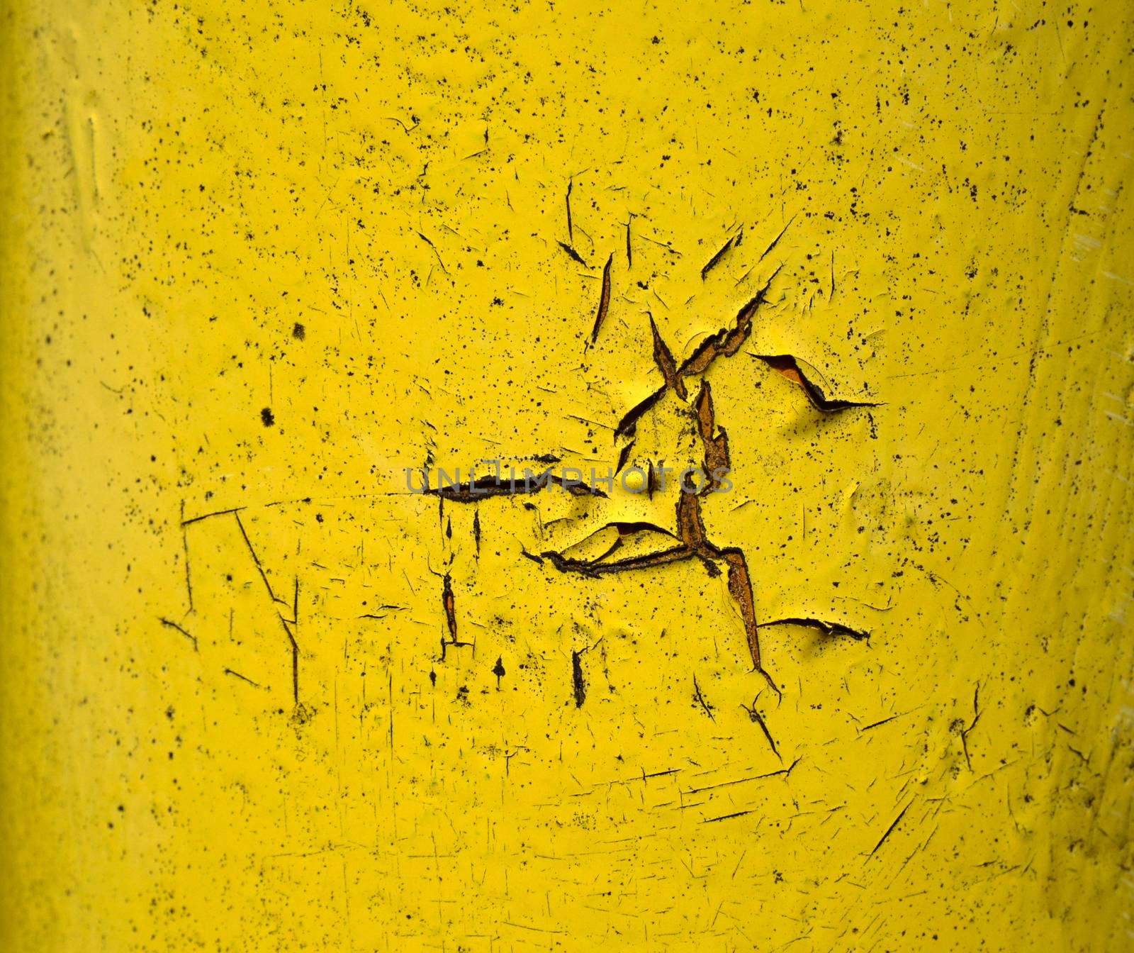 background or texture yellow cracked old paint