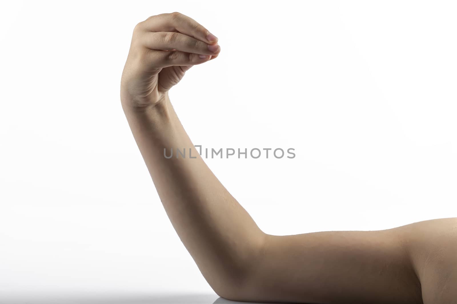 Young hands make a Italian Finger purse gesture